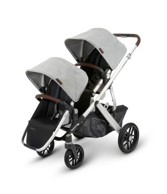 Коляска для погодок UPPABaby Vista V2 Stella Серебристый Меланж (люлька 1шт и прогулка 2шт)