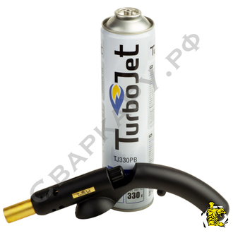 Горелка пропановая TurboJet TJ400-PB +баллон газовый TJ330PB (Набор TJ433-PB)