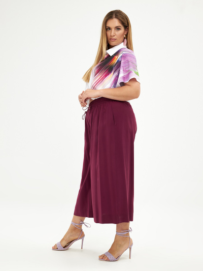 Кюлоты цвета бордо