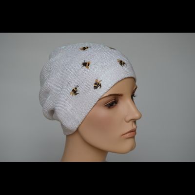Летний берет женский с пчелами Vizio Италия 6332