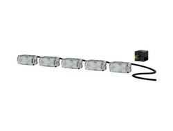 Дневные ходовые огни Hella светодиодные LED прямоугольные 5 LEDayFlex II (2x5/42x19мм+блок) комплект (2PT 010 458-811)