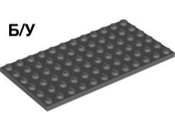 ! Б/У - Plate 6 x 12, Dark Bluish Gray (3028 / 4210657 / 4256149) - Б/У