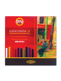 Пастель сухая художественная KOH-I-NOOR "Gioconda", 24 цвета, квадратное сечение, 8114024003KS