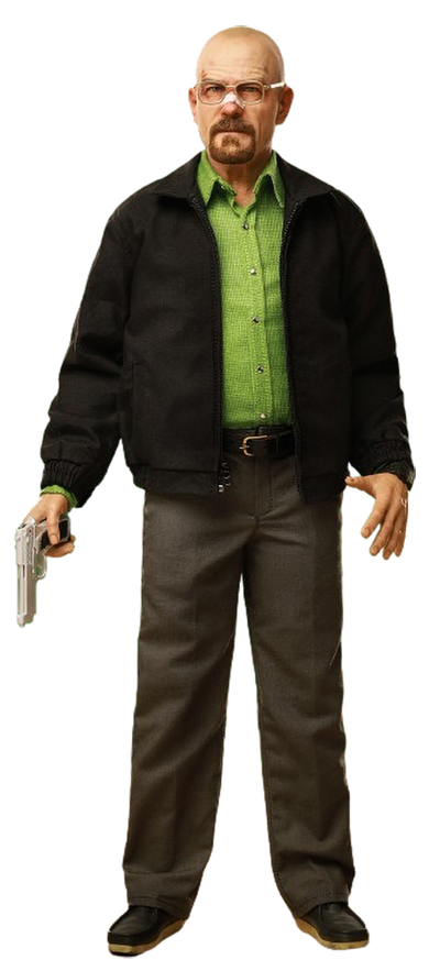 Уолтер Уайт, Хайзенберг (Во все тяжкие, Breaking Bad) - Коллекционная фигурка 1/6 Toxic White (BK-006) - Black 8 Toys