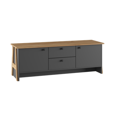 Теодора комплект мебели для гостиной Графит/Дуб крафт