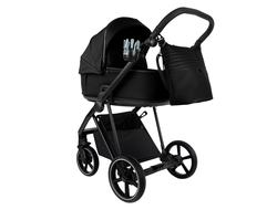 Коляска 2в1 Roan Sol 2.0 Black / Black / руч.Черный (leather)