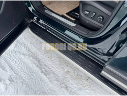 Пороги алюминиевые с пластиковой накладкой (1720 из 2-х мест) ТСС для Tenet T8 4WD 2025-