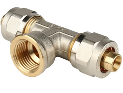 Тройник с ВР STOUT 16х1/2"  винт. (Арт.SFS-0012-001216)