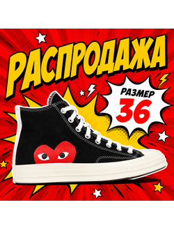 Converse Play Comme des garcons черные высокие