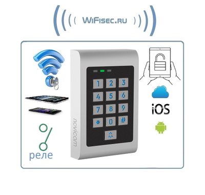 SE210KW WIFI - контроллер/считыватель СКУД c клавиатурой и удаленным управлением, Версия: 4019 (Tuya/Smart Life)