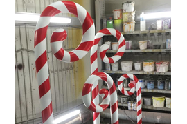 Уличные фигуры для новогоднего украшения