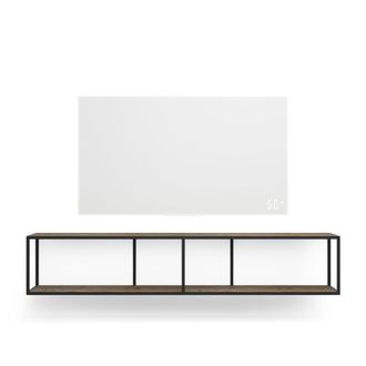 Тумба TV stand 160 lite black темный дуб подвесной