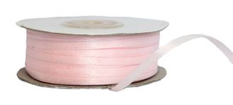 лента атласная 3 мм, цвет бледно розовый