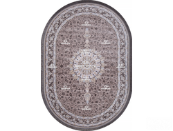 КОВЕР ИРАНСКИЙ FARSI 1200-3600 G259 l.gray / 2*3 м овал