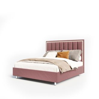 Кровать "Монтана" пыльно-розового цвета