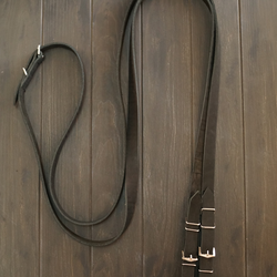 Повод для узды кожаный,3 метра,ширина 2 см, серия комфорт.