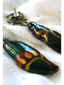 Принцесса Шанти. Индийские серьги-капли ручной работы