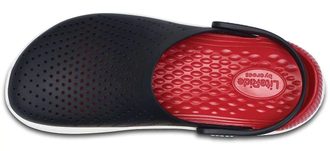 Crocs LiteRide Clog Black Red Черные с красным