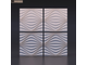 Декоративная облицовочная 3Д панель Kamastone Круговая волна 1011 под покраску, гипс