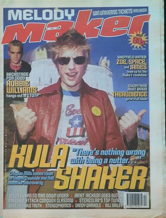 Melody Maker Magazine 25 April 1998 Kula Shaker, Иностранные музыкальные журналы, Intpressshop