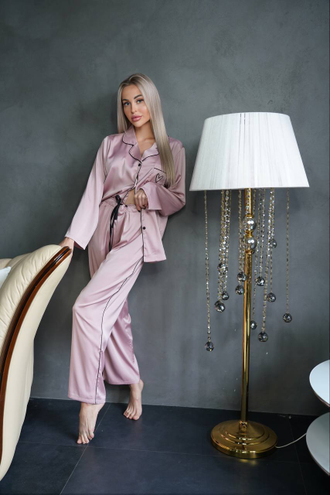 Пижама Виктория Сикрет одноцветная пудровая / Victoria's Secret 46