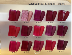 ГЕЛЬ ЛАК LOUFEILING (SHADES OF RED) 1ШТ-15ML - GEL LAC