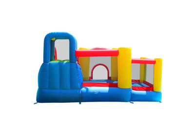 Надувной батут с горкой «Игровой центр 5 в 1»