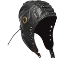 кожаная, шапка, стимпанк, steampunk, головной убор, люверсы, клёпки, панк, рок, готика, унисекс