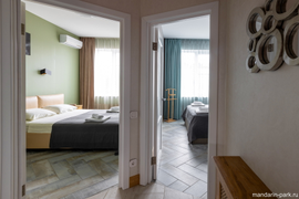 Апартаменты ЛЮКС с 2 спальнями и террасой