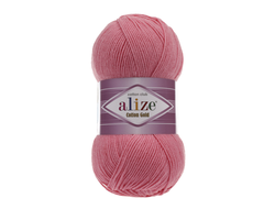 Пряжа Cotton Gold Alize (Ализе Коттон голд) Состав: 55% хлопок и 45% акрил Вес: 100 гр Метраж: 330 м. цвет Ярко розовый 33