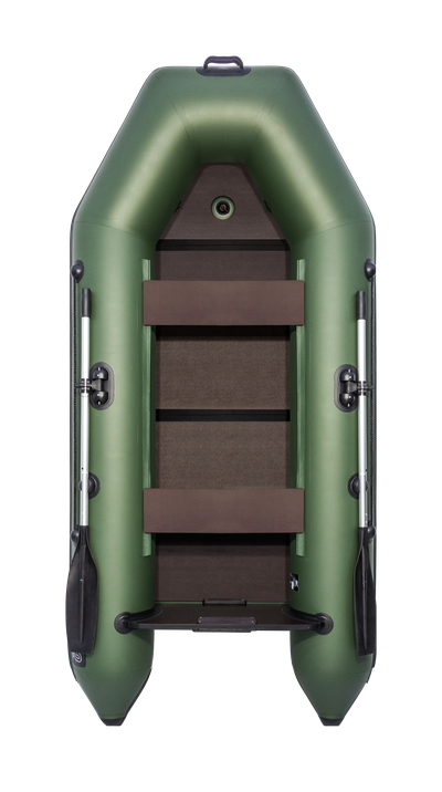Моторная лодка Аква 2800 СК (киль) зеленая - mnelodku.ru