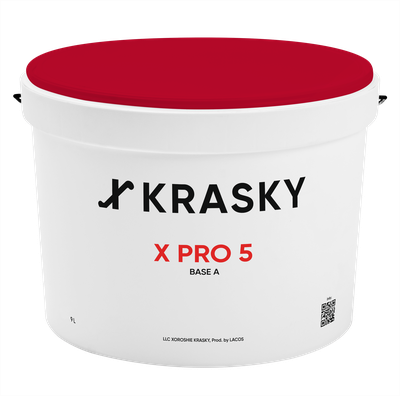 X Pro 5 база А - интерьерная краска для стен и потолков.