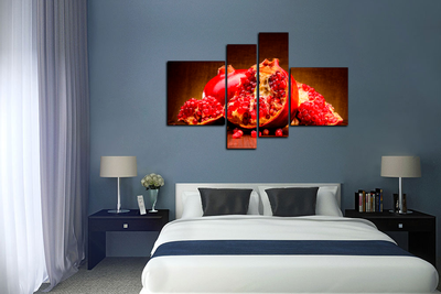 Модульная картина "Сочный гранат"