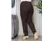 Женские теплые брюки из микровельвета арт. 1603030 ( оливковый) Размер 64