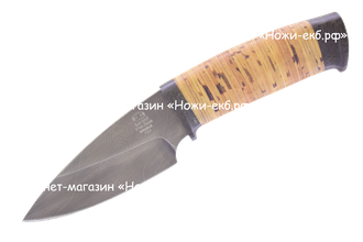 Нож охотничий Н84 Чёрный Дамаск