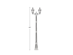 Светильник садово-парковый Munich2 -2 Gb(197см)