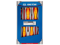 Набор отверток, диэлектрические, 6 предметов KING TONY 30606MR