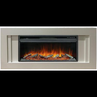 Линейный электрокамин Лайн SL с очагом Vision 42 LOG LED