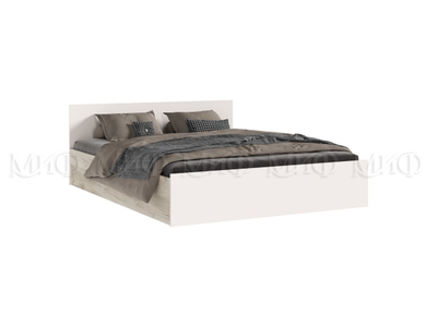 Бася Кровать 1,6м Кашемир, дуб крафт серый