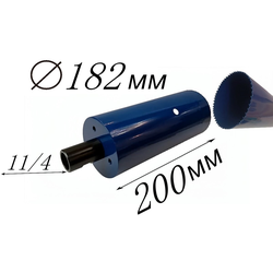 коронка диаметр 182 мм глубина 200 мм