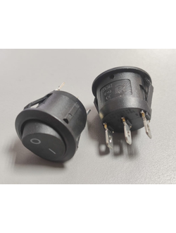 Микро выключатель круглый HP-H3 (черный)