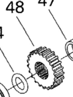 Шестерня оригинальная BRP 504152506 для BRP LYNX/Ski-Doo