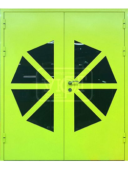 Стальная дверь со стеклопакетом 1