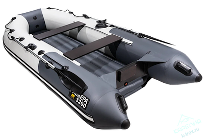 Лодка ПВХ Мастер Лодок Ривьера Компакт 3200НДНД "Комби" Св.Серый / Графит