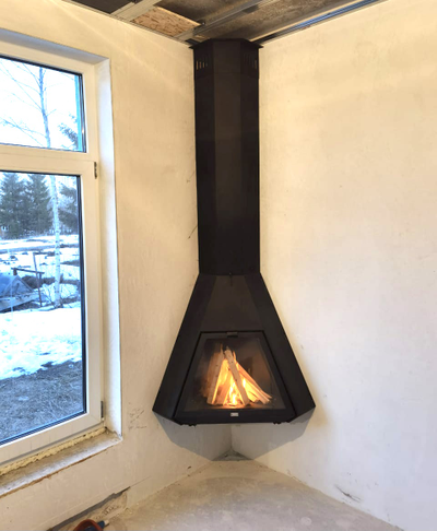 Пристенный подвесной камин PRISM COMFORT