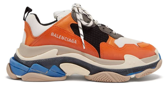 Кроссовки Balenciaga Triple S Orange Grey Black