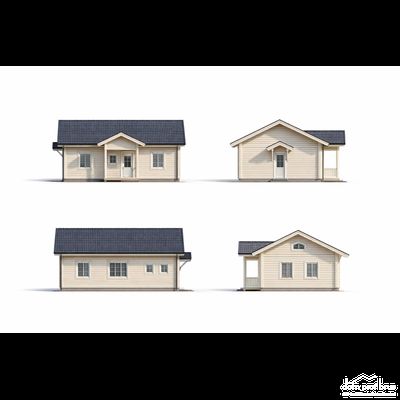 Древесный 84м2 12х7