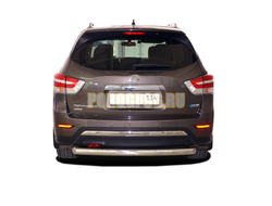 Защита заднего бампера Папа Тюнинг d76 для Nissan Pathfinder 2015-
