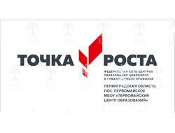 ВЫВЕСКА НА ФАСАД "ТОЧКА РОСТА" С ОБЪЕМНЫМИ БУКВАМИ