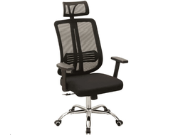 Офисное поворотное кресло Kingstyle AT-11 Vismi Chrome (черный)